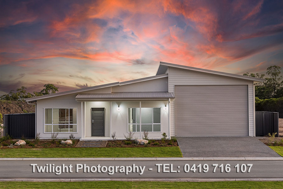 North Burnett twilight house photography